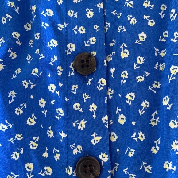 NEW Banana Republic XS Blue Floral Patterned Lightweight Stylish Sundress - Picture 8 of 10